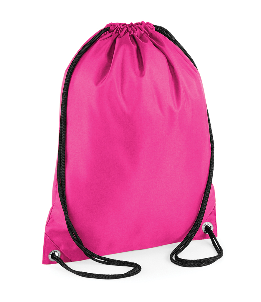 pink colour waterproof  BagBase Budget Gymsac
