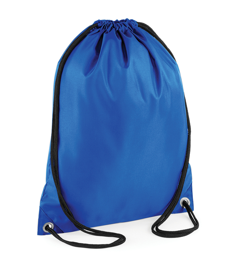 Blue colour waterproof  BagBase Budget Gymsac
