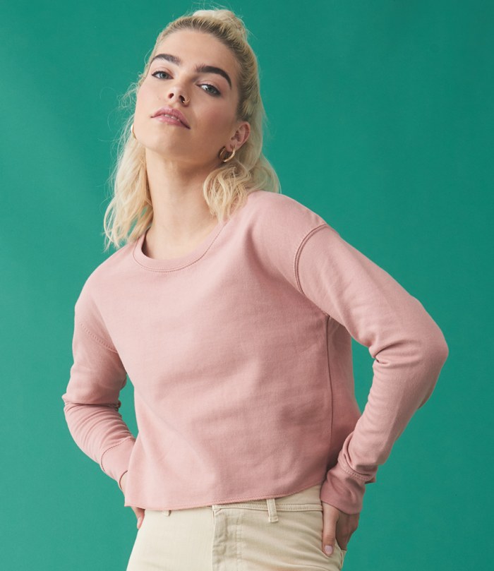  embroidered crop sweatshirts - Customised clothing
