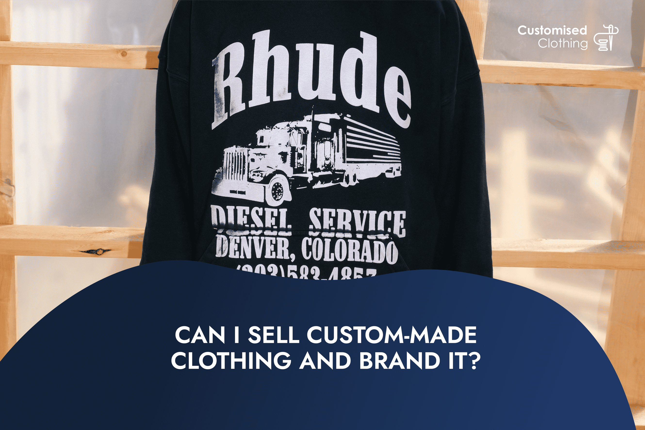 Can I sell custom-made clothing and brand it?